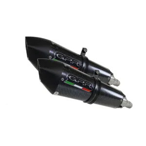 Oferta limitowana Podwójny Tłumik G.P.R Gpe Ann. Poppy [Slip-On, Stainless Steel] - Aprilia Shiver 750 - Gt [07-16]