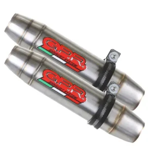 Obniżka ceny Podwójny Tłumik G.P.R Deeptone Inox [Stainless Steel] - Aprilia Shiver 750 - Gt [07-16]