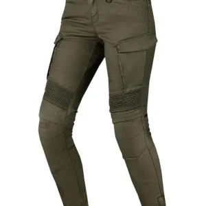 Jeansy motocyklowe damskie Shima Giro 2.0 khaki Oferta czasowa