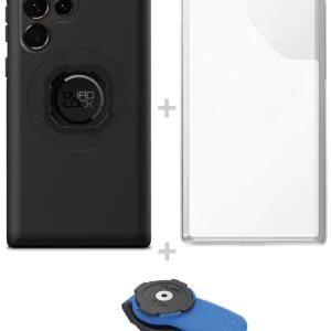 Zestaw: etui MAG na telefon Samsung Galaxy S22 Ultra (magnetyczne) + wodoodporny pokrowiec MAG + uchwyt kulowy Quad Lock Rabat