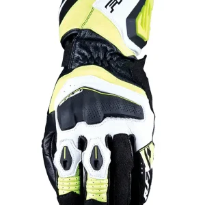 Rękawice motocyklowe skórzane Five RFX4 Evo biało-żółte Bestseller