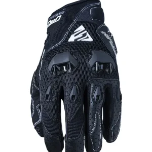 Rękawice motocyklowe damskie tekstylne Five Stunt Evo Airflow czarne Obniżka ceny