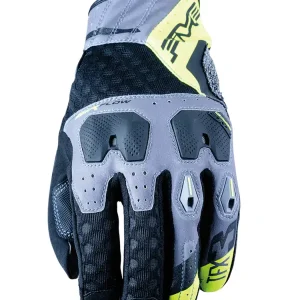 Rękawice motocyklowe tekstylne Five TFX3 Airflow szaro-żółte Oferta limitowana