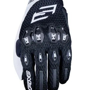 Rękawice motocyklowe tekstylne Five Stunt Evo 2 Airflow czarno-białe Sprawdź teraz
