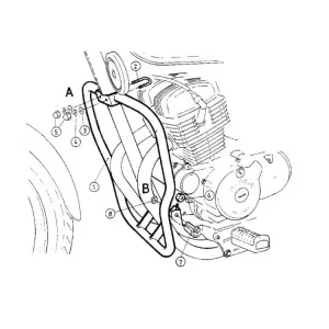 Gmol silnika Hepco&Becker do Honda CA 125 Rebel (95-01) chrom Taniej