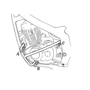 Premium Gmol silnika Hepco&Becker do Suzuki GS 500 E (89-01) / GS 500 (01-08) czarny
