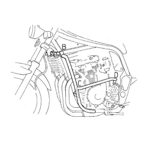 Gmol silnika Hepco&Becker do Suzuki GSF 600 S/N Bandit (96-99) chrom Hit cenowy