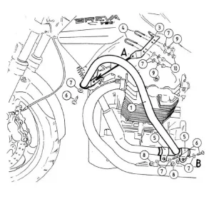 Gmol silnika Hepco&Becker do Moto Guzzi Breva V 750 ie (03-13) czarny Bezpieczne zakupy