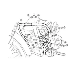 Gmol silnika Hepco&Becker do Honda VT 750 D2 Black Widow (01-03) chrom Ekspresowa dostawa