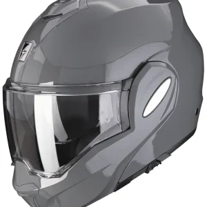 Szybka dostawa Kask szczękowy Scorpion Exo-Tech Evo Solid szary połysk