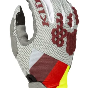Rękawice cross Klim Mojave szaro-czerwone Oferta limitowana