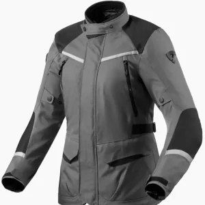 Kurtka motocyklowa damska tekstylna REV’IT! Voltiac 3 H2O szaro-czarna Szybka wysyłka