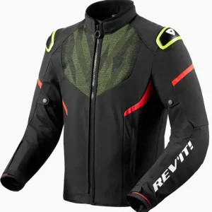 Dostępne od ręki Kurtka motocyklowa tekstylna REV’IT! Hyperspeed 2 H2O czarno-fluo żółta
