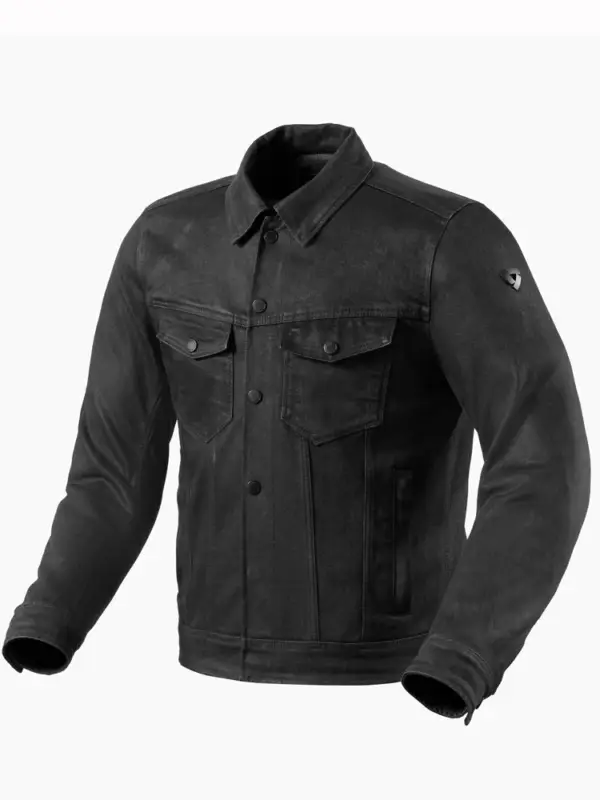 Kurtka motocyklowa tekstylna REV’IT! Trucker czarna Do wyczerpania zapasów