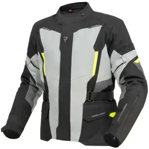 Super okazja Kurtka motocyklowa tekstylna Rebelhorn Scout czarno-szaro-żółta