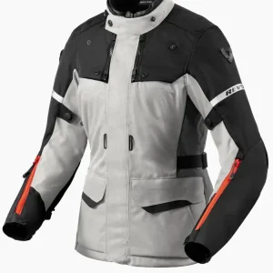 Kurtka motocyklowa damska tekstylna REV’IT! Outback 4 H2O szaro-czarna Tylko do końca tygodnia
