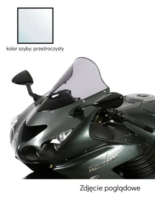 Wyprzedaż Szyba motocyklowa MRA Racing "R" Kawasaki ZZR 1400 (06-21) / ZX 14 R (06-22) przeźroczysta