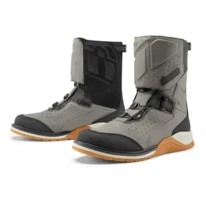 Buty motocyklowe Icon Alcan WP CE szare Tani
