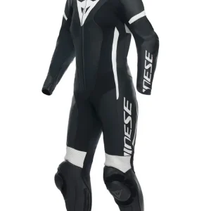 Bezpieczne zakupy Kombinezon motocyklowy jednoczęściowy damski Dainese Grobnik czarno-biały