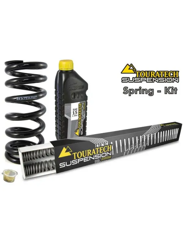 Zestaw sprężyn progresywnych przedniego zawieszenia widelca i amortyzatora Touratech do Kawasaki Z 650 (17-20) Premium
