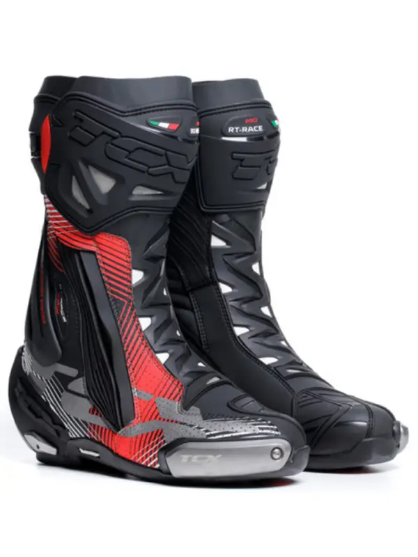 Buty motocyklowe TCX RT-Race Pro Air czarno-czerwono-białe Darmowy zwrot