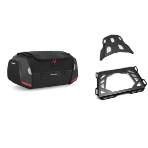 Niska cena Zestaw: torba na tył Rackpack+ stelaż Street-Rack SW-Motech Honda NC750XA/ X (20-) [pojemność 32,0-42,0 l]