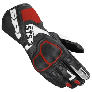 Rękawice motocyklowe Spidi STS-3 czarno-biało-czerwone Premium
