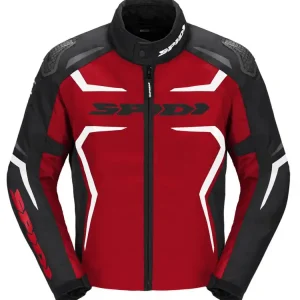 Kurtka motocyklowa tekstylna Spidi Race-Evo H2Out czarno-czerwono-biała Niska cena