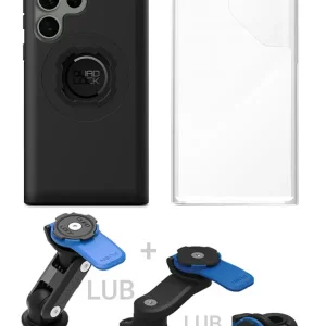 Zestaw na motocykl: etui MAG na telefon Samsung Galaxy S23 Ultra (magnetyczne) + wodoodporny pokrowiec MAG + mocowanie Rabat