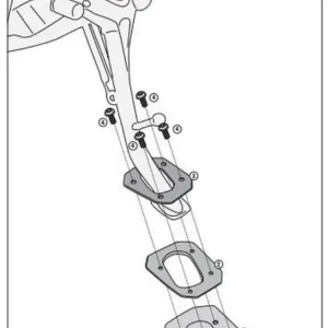 Oferta Poszerzenie stopki bocznej Kappa BMW F 850 GS Adventure (19-23)/ F 900 GS Adventure (24-)