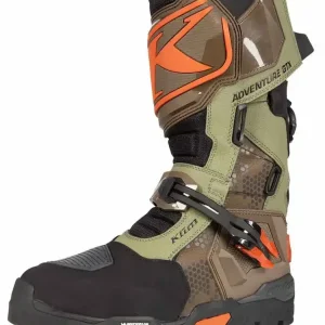 Buty motocyklowe adventure Klim Adventure GTX zielono-pomarańczowe Nowość