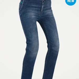 Oferta czasowa Jeansy motocyklowe damskie PMJ Victoria niebieskie