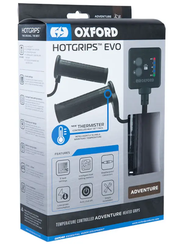 Podgrzewane manetki Oxford EVO Adventure (długość: 122-132 mm) Sprawdź teraz