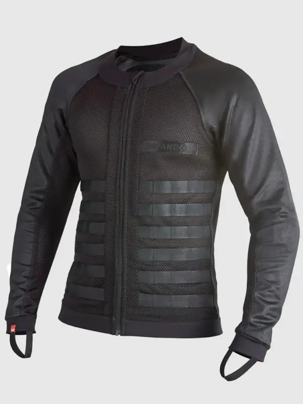 Koszula motocyklowa z ochraniaczami Pando Moto Commando UH czarna Ostatnie sztuki