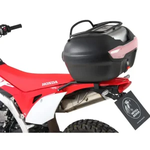 Wysoka jakość Zestaw: kufer centralny Journey 40 + stelaż Hepco&Becker Honda CRF 450 L (18-21) czarno-srebrny
