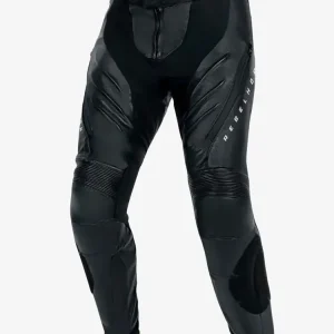 Spodnie motocyklowe skórzane Rebelhorn Veloce czarno-białe Oferta limitowana
