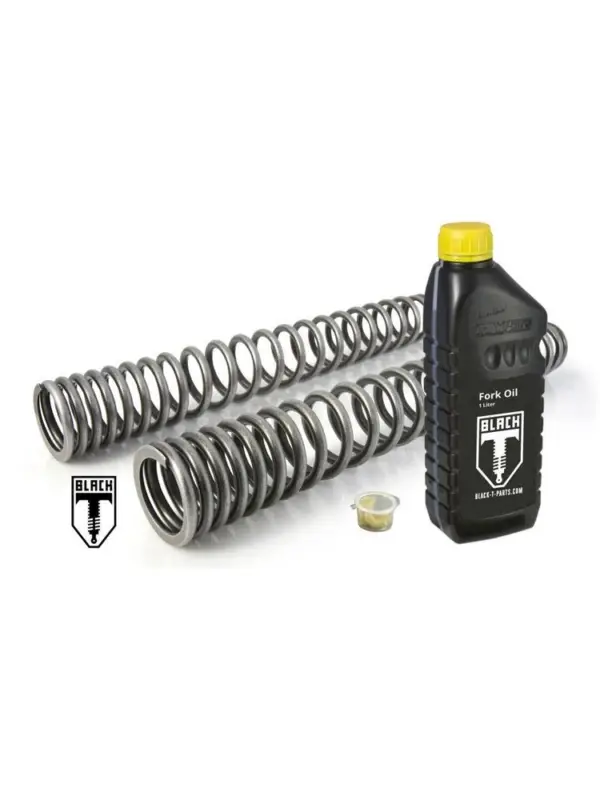 Zestaw sprężyn progresywnych przedniego zawieszenia widelca Touratech Black-T do Triumph Bonneville Bobber (17-) Super okazja