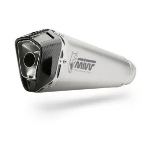 Łatwy zwrot Tłumik motocyklowy Slip-On Line (Delta Race) MIVV do Honda CB500 X (21-) srebrny