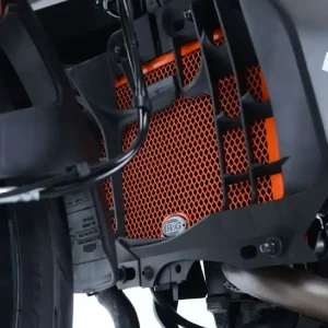 Osłona chłodnicy oleju R&G do KTM 125/200 Duke (11-) pomarańczowa Premium