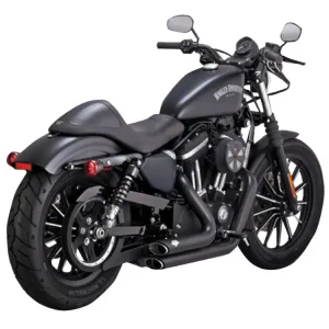 Pełny układ wydechowy Vance & Hines Shortshots Staggered do wybranych modeli Harleya Davidsona Czarny Mat Zniżka