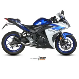 Zamów teraz Pełny układ wydechowy (MK3) MIVV do Yamaha YZF-R25 (15-) / YZF-R3 (15-) / MT-03 (16-) czarny