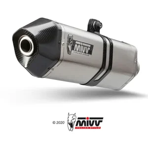 Oferta limitowana Tłumik motocyklowy Slip-On Line (Speed Edge) MIVV do Benelli TRK502 X (18-) srebrny