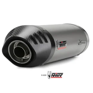 Tłumik motocyklowy Slip-On Line (Oval) MIVV do Honda CBR 600 RR (03-04) titanium Do wyczerpania zapasów