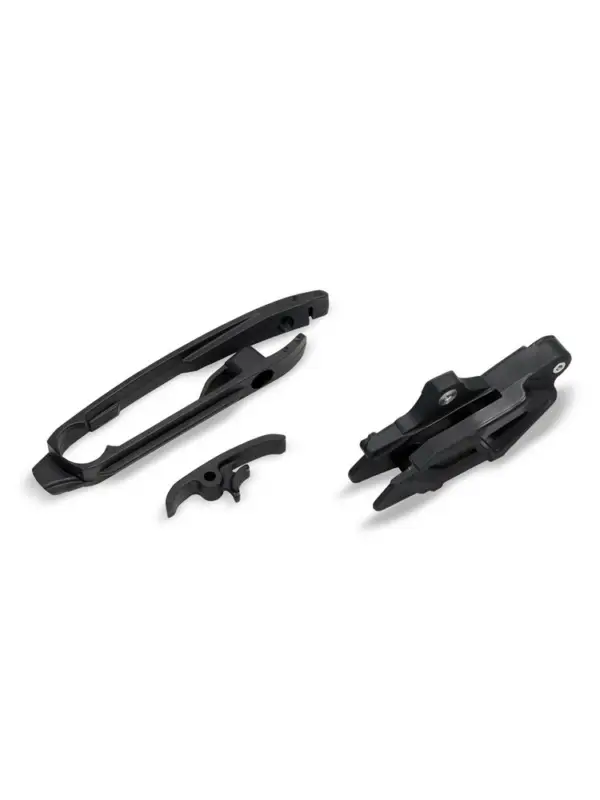 Ostatnie sztuki Komplet ślizg+prowadnica łańcucha UFO do GAS GAS MC 125, /MC-F/EC/EC-F/EX-F 250, /EX/EC 300, /EC-F/EX-F 350, /MC-F/EX-F 450 czarne