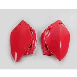 Nie przegap Osłony boczne tylne UFO do Hondy CRF 450R (05-06) czerwone