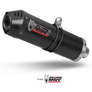 Oferta limitowana Tłumik motocyklowy Slip-On Line (Oval) MIVV do Honda VFR 800 F (14-20) carbon
