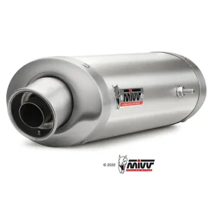 Łatwy zwrot Tłumik motocyklowy Slip-On Line (Oval) MIVV do Honda CBR 1000 RR (06-07) srebrny