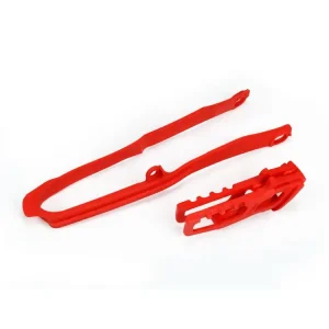 Wyjątkowa oferta Komplet ślizg+prowadnica łańcucha UFO do Hondy CRF 250R/RX (18-21), CRF 450R/RX (17-18) czerwony