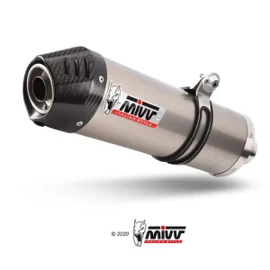 Tłumik motocyklowy Slip-On Line (Oval) MIVV do Kawasaki Versys 1000 (12-14) titanium Premium