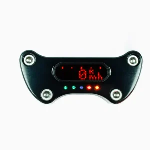 Nowy Uchwyt z lampkami kontrolnymi Motogadget do prędkościomierza Motoscope Mini czarny [średnica kierownicy: 25,4 mm]